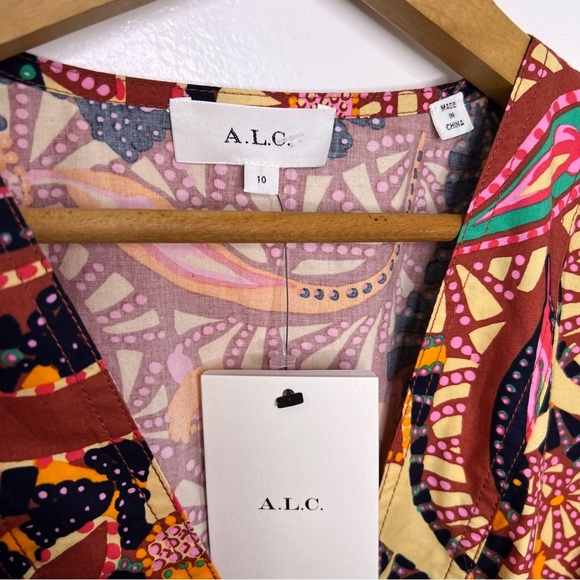 ALC Russet Multi Carey Dress - Picture 6 of 6